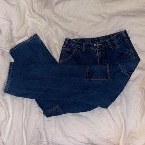 J.Galt high waisted dark blue denim jeans 
Size: S